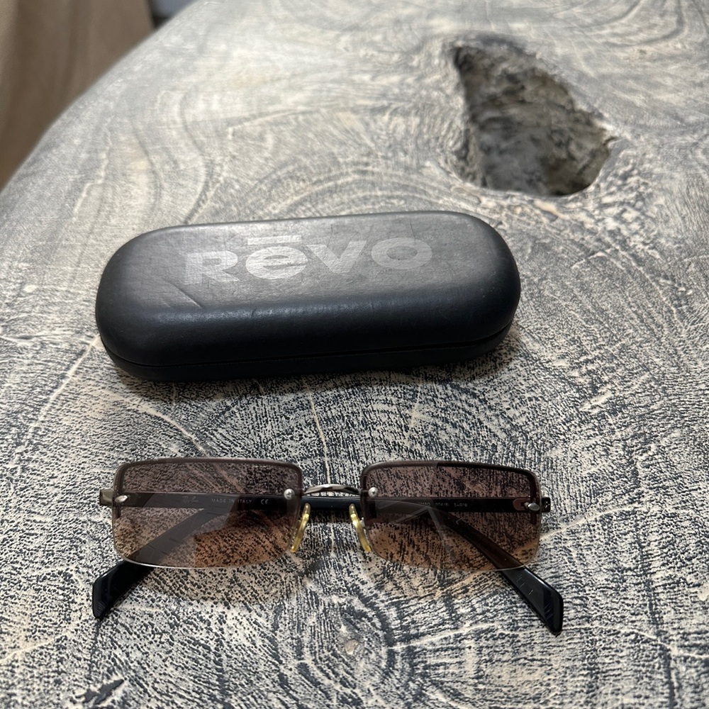 Ray Ban SideStreetCombo Sunglasses No Frame-Rectangle w/Black Arms